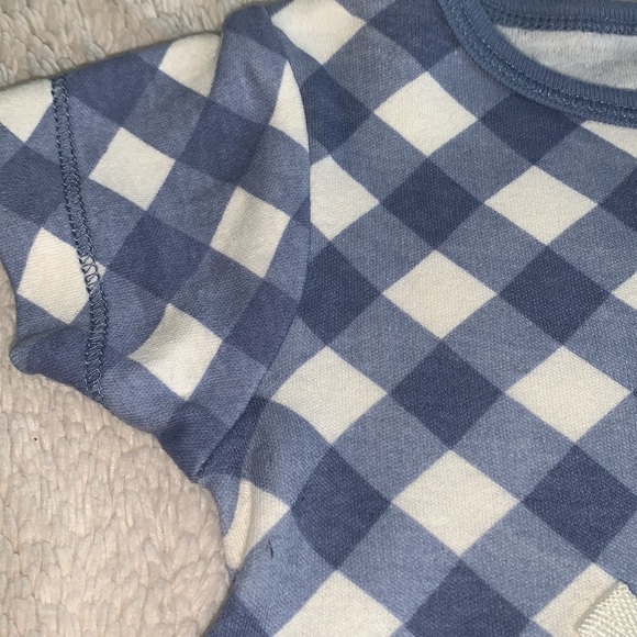 Touched by Nature 3-6M Blue Check Dress EUC Organic Cotton - Picture 6 of 8